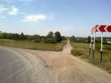 Съезд с трассы на деревню Матвеевка